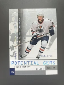 2002-03 Upper Deck Mask Collection /1250 Ales Hemsky #168 Rookie RC - Picture 1 of 2