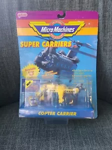 Galoob Micro Machines Super Carriers Copter Carrier 1990 Neu Gelb - Bild 1 von 8