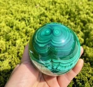 top++ Natural Malachite Quartz Sphere Crystal Reiki Ball Healing Reiki gem Decor - Picture 1 of 6
