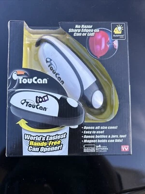 TouCan Can Opener Battery Operated  One Touch Smooth Edges Hands-free - Image 1 of 2