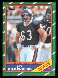 1986 Topps #17 Jay Hilgenberg - - Excellent