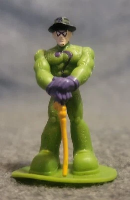 DC Comic Riddler Mini 1.5" boneco de ação PVC brinquedo plástico colecionável topo de bolo - Imagem 1 de 4