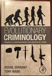 Evolutionary Criminology Towards a Comprehensive Explanation Of Crime VG H/C - Picture 1 of 4