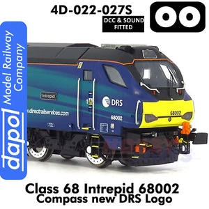 Class 68 Intrepid 68002 Compass new DRS Logo DCC Sound 1:76 OO DAPOL 4D-022-027S - Picture 1 of 4