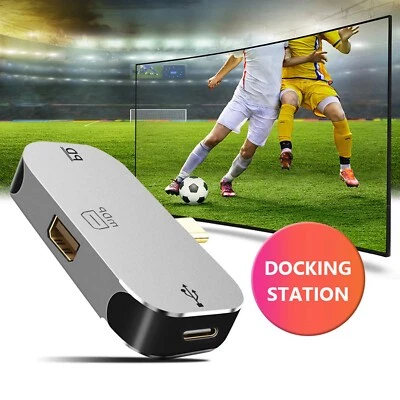 USB Hub Type C 3.1 to Mini DP C Port Adapter 3-in-1 Multi USB PD Docking Station - Image 1 of 4