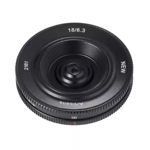 7Artisans 18mm F6.3 II pancake lens for Micro Four Thirds (M4/3, MFT) =Black= - Picture 1 of 4