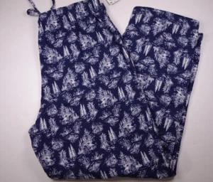 CLUB ROOM Men's Blue Pine Tree Cabin Motif Lightweight Lounge Pants NEW Large - Picture 1 of 2