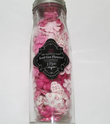 Prima Marketing "Iced Got Flowers" Deep Pink 712235 Paper Flowers - Image 1 of 2