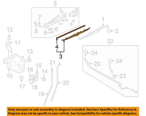 SUBARU Genuine OEM 2010-2014 Legacy Wiper Arm-Front Blade 86542AJ010 - Picture 1 of 2