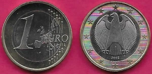 ALEMANIA 1 EURO 2002-F UNC 1er MAPA,ÁGUILA ESTILIZADA,EL SÍMBOLO TRADICIONAL DE GERMA - Imagen 1 de 1