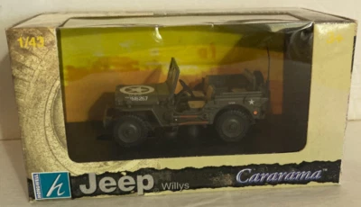 Cararama Jeep CJ-2A 1:43, Willys Green - Image 1 of 4