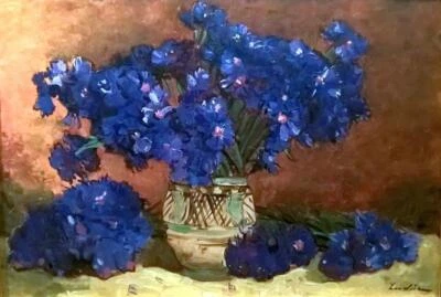 Blueness (Flowers) Stefan Luchian Floral Art Print Vintage Still Life Décor - Image 1 of 2