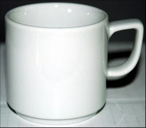 WHITE BOPLA! Porzellan Espresso Tasse Cup Tazza Tasse Taza 0,09l uni weiss NEU - Bild 1 von 1
