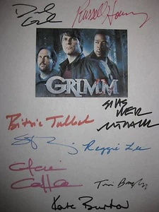 Script TV firmato Grimm X9 David Giuntoli Russell Hornsby Elizabeth Tulloch repnt - Foto 1 di 1