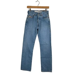 NWT 90s RARE DIESEL Fellow Mens Size 27 x 30 Jean Blue Straight Button Fly Italy - Picture 1 of 15