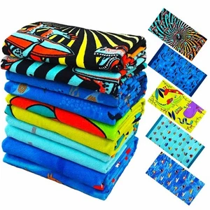 Microfiber Beach Towels Super Soft Absorbent 5-Piece Set 27.5"x55" for Kids B... - Picture 1 of 9