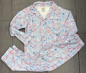 Sweet N Sassy Girls Two Piece Pajama Set Purple/Pink Butterfly Size 10/12 NWT - Picture 1 of 9