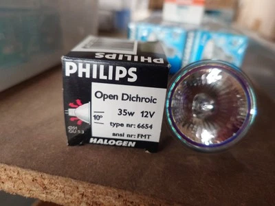 Phillips Open Dichroic 35W 12V Halogen GU5.3 Pack Of 5 - Image 1 of 2