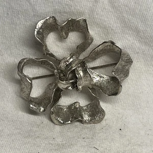 Vintage Oscar De La Renta Big Flower Beautiful Brooch Vintage Great Condition - Picture 1 of 6