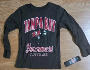 NFL Team Apparel Tampa Bay Buccaneers Youth M (5/6) Long Sleeve Shirt New - Picture 1 of 4