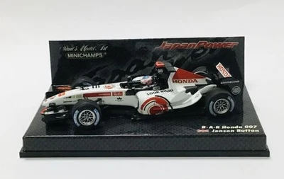 ▽▽ MA120 PMA Minichamps 1/43 BAR HONDA 007 Jenson button japanpower Honda baton - Image 1 of 4