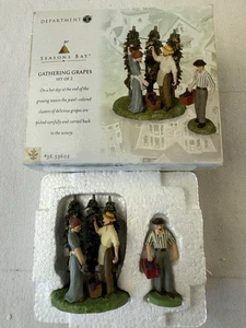 Dept 56 Seasons Bay Gathering Grapes - Boxed Set - Retired - Picture 1 of 6