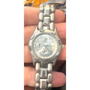 Men's Silver Tone Twelve Quartz Collection Watch, Rotating Bezel - Picture 1 of 4