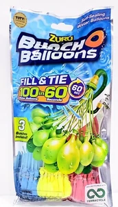 Zuru Bunch O Ballons 100 selbstdichtende Wasserballons rot gelb blau Schnellfüllung - Bild 1 von 2