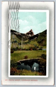 Mount Edith, Banff, Canadian Rockies, Alberta, 1911 Valentine & Sons Postcard - Picture 1 of 2