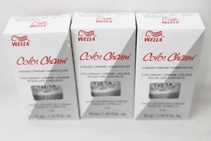 3 NEW Wella Color Charm Permanent Hair Toner Dye 1.4 OZ 148/3A Dark Ash Brown - Picture 1 of 5