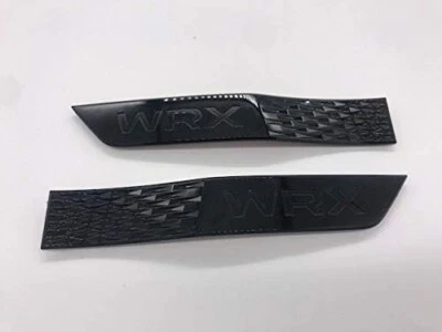 2015-2020 Genuine OEM Subaru WRX Black Fender Badge Emblem Pair Limited set STi - Image 1 of 3