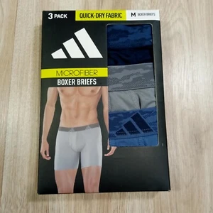 adidas Mens Microfiber Boxer Brief 3 Pack Size Medium - Picture 1 of 4