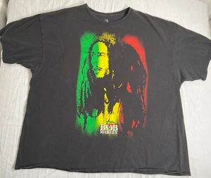 Zion Rootswear x Bob Marley T-Shirt Adult 3XL Black Graphic Tee - Picture 1 of 6