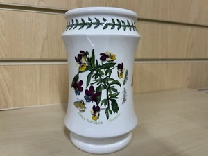 Portmeirion Botanic Garden Vase Viola Tricolor 16.5cm Vintage 1972s Heartsease - Picture 1 of 9
