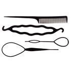4 Pcs/Set Hair Twist Braid Ponytail Maker Roller Braider DIY Comb Tools
