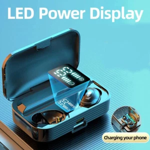 Wireless Stereo Earphones Bluetooth Headset In-ear Earpieces with Charging Case - Picture 1 of 11