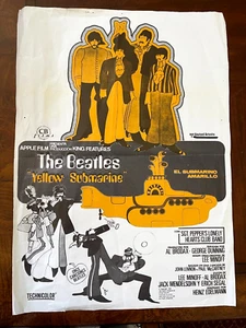Yellow Submarine ORIGINAL Spanish [CB Films, 1968] POSTER The Beatles unique art - Picture 1 of 6