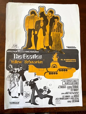 Yellow Submarine ORIGINAL Spanish [CB Films, 1968] POSTER The Beatles unique art - Image 1 of 4