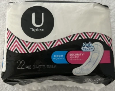 NWT U by Kotex SECURITY Ultra Thin Regular Pads 22 count Soft Touch - Image 1 of 3