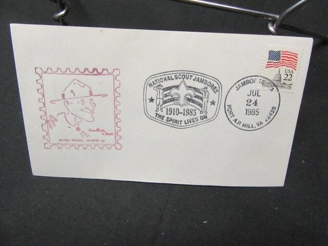 1985 National Jamboree Baden-Powell Chapter SOSSI Cachet, Jambo Cancel   c63 - Image 1 of 1