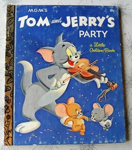 MGM's Tom and Jerry's Party 1982 Little Golden Book HC Good McDonald's - Imagen 1 de 7