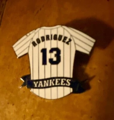 MLB NY Yankees Pin Alex Rodriguez 13 Jersey New York Baseball - Image 1 of 3