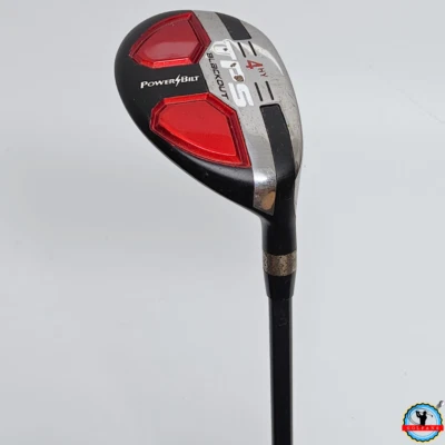 PowerBilt Golf TPS Blackout 4-Hybrid Utility RH Graphite 68g Senior-Flex 39.75in - Image 1 of 4