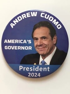 2024 New York Governor Andrew Cuomo for President 3" Button "America's Governor" - Picture 1 of 4