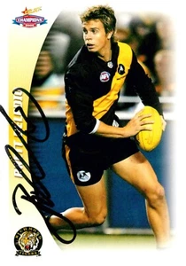 Signed 2006 RICHMOND TIGERS AFL Card BRETT DELEDIO - Picture 1 of 2
