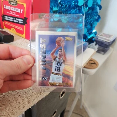  John Stockton 1995 Topps Mystery Finest #M14 - Image 1 of 2