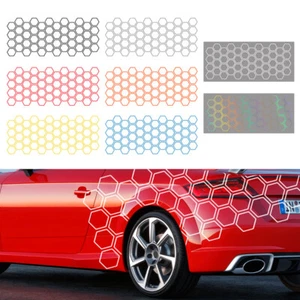 1 Juego de Calcomanías de PVC para Coche Gráficos de Vinilo Hexagonales Nido de Abeja Pegatina Cuerpo Hágalo Usted M - Imagen 1 de 32