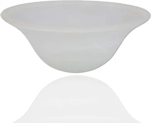White Swirl Glass Lamp Shade Replacement For Floor - - Picture 1 of 9