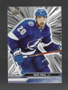NICK PAUL 2023-24 Upper Deck Outburst Silver SP #163 INSERTO TAMPA BAY LIGHTNING - Imagen 1 de 2
