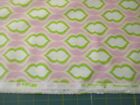 1 Yard Cotton Fabric Lavender Lime Design by Heather Bailey Pocketbook